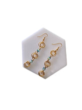 Load image into Gallery viewer, The Kiere Earrings in Blue-Green
