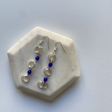 Load image into Gallery viewer, The Kiere Earrings in Cobalt Blue

