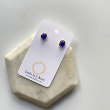 Load image into Gallery viewer, The Morgan Earrings in Cobalt Blue
