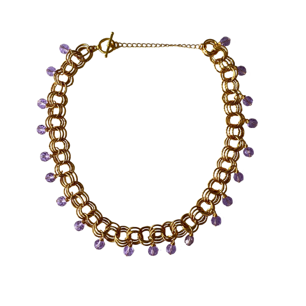 The Christina Choker in Violet